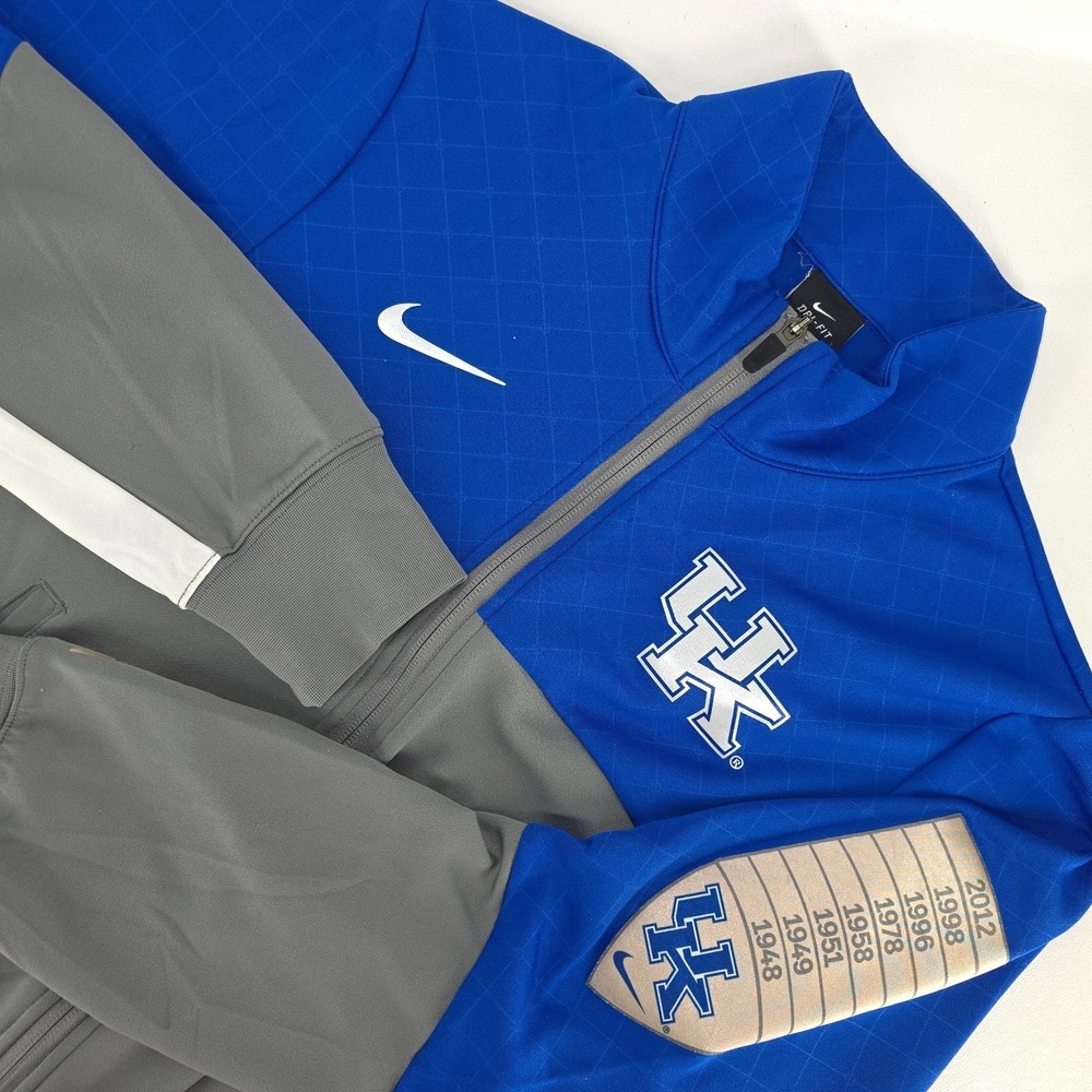 Nike Dri-FIT Kentucky Wildcats Track‎ Jacket Mens Small Full Zip NCAA Basketball